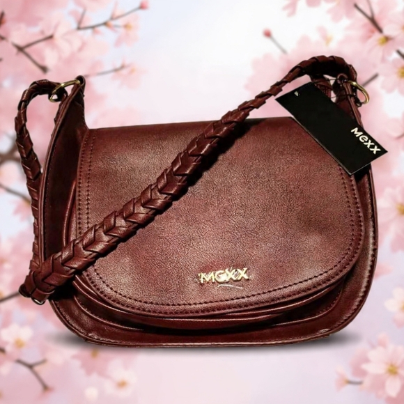 Mexx Stylish Maroon Burgundy Shoulder Bag - Picture 3 of 10